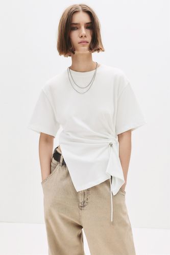 T-Shirt Froncé Taille - Pull&Bear - Modalova