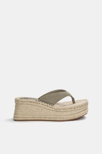Sandales Compensées En Jute - Pull&Bear - Modalova