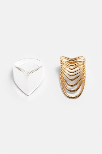 Lot De 2 Anneaux Métallisés - Pull&Bear - Modalova