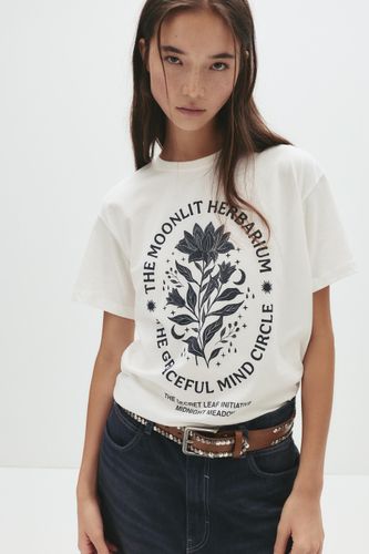 T-Shirt Ésotérique Fleur - Pull&Bear - Modalova