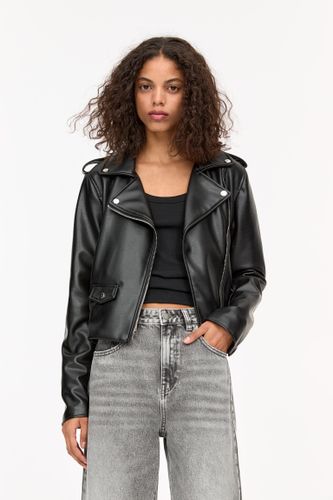 Blouson Style Motard En Similicuir - Pull&Bear - Modalova