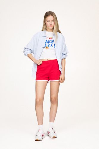 Short De Survêtement Rayures Latérales - Pull&Bear - Modalova