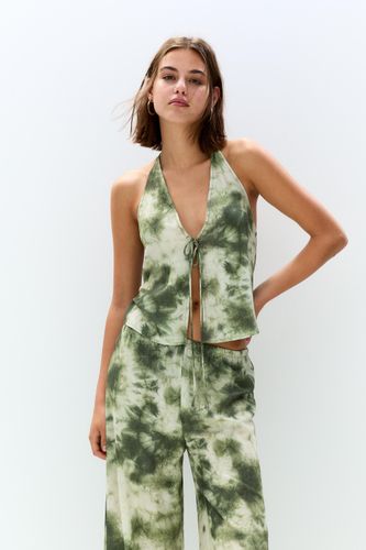 Top Encolure Américaine Imprimé - Pull&Bear - Modalova