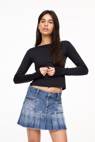 Minijupe Denim Plissée - Pull&Bear - Modalova