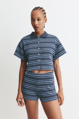 Short En Maille À Rayures - Pull&Bear - Modalova