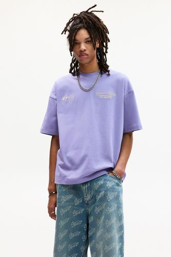 T-Shirt Violet Stwd - Pull&Bear - Modalova