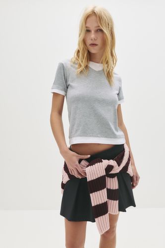 T-Shirt Double Manches Courtes - Pull&Bear - Modalova