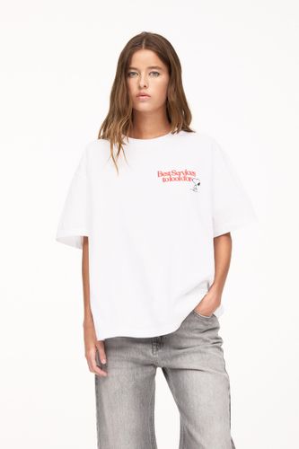 T-Shirt Blanc Snoopy - Pull&Bear - Modalova