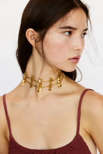 Ras Du Cou Doré Perles - Pull&Bear - Modalova