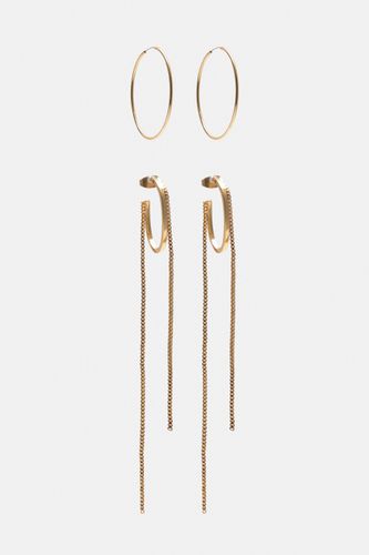 Lot De 2 Boucles D'oreilles Chaînes - Pull&Bear - Modalova