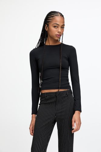 T-Shirt En Polyamide À Manches Longues - Pull&Bear - Modalova