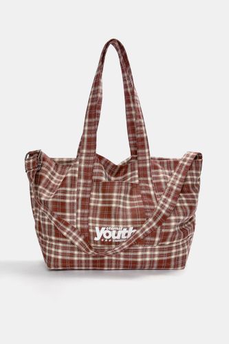 Sac Cabas À Carreaux - Pull&Bear - Modalova