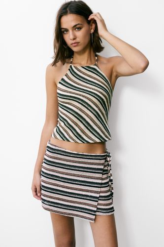 Top En Maille À Paillettes - Pull&Bear - Modalova
