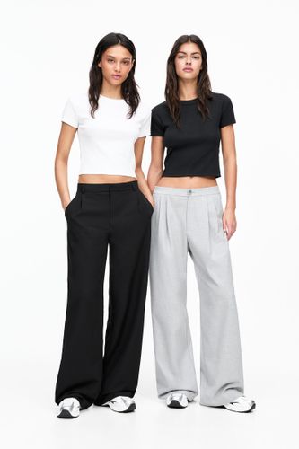 Lot De 2 T-Shirts Côtelés - Pull&Bear - Modalova