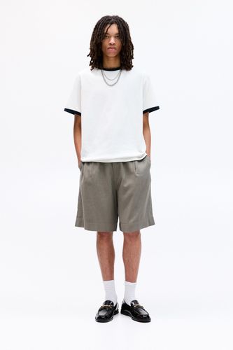 Bermuda Baggy En Lin - Pull&Bear - Modalova