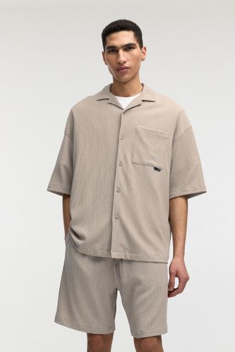 Chemise Manches Courtes Fluide - Pull&Bear - Modalova