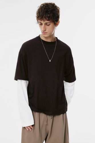 T-Shirt À Manches Longues Double - Pull&Bear - Modalova