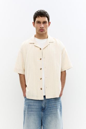 Chemise Manches Courtes Lin - Pull&Bear - Modalova