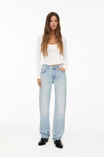 Jean Droit Taille Moyenne - Pull&Bear - Modalova