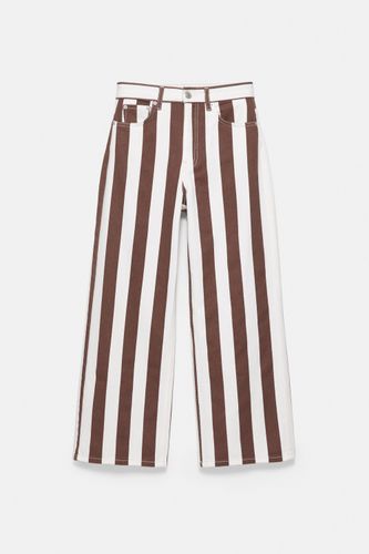 Pantalon Droit À Rayures - Pull&Bear - Modalova