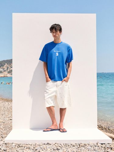 T-Shirt Bleu Henri Matisse - Pull&Bear - Modalova