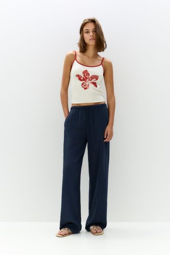 Pantalon Fluide Lin - Pull&Bear - Modalova