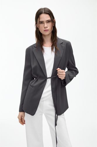 Blazer Oversize Ceinture Nœud - Pull&Bear - Modalova