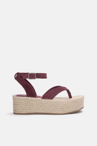 Sandales Compensées En Cuir - Pull&Bear - Modalova