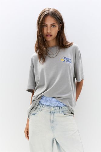 T-Shirt Citron - Pull&Bear - Modalova