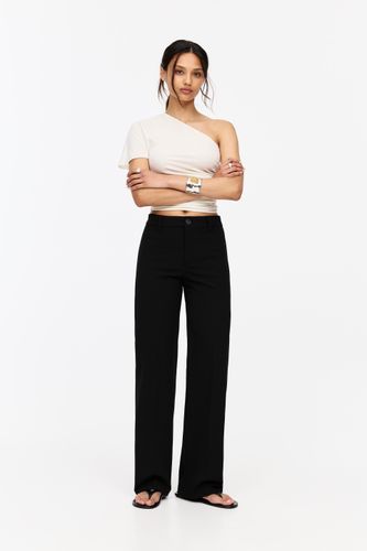 Pantalon Habillé Straight Taille Haute - Pull&Bear - Modalova
