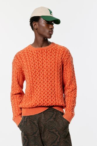Pull À Torsades Délavé Acide - Pull&Bear - Modalova