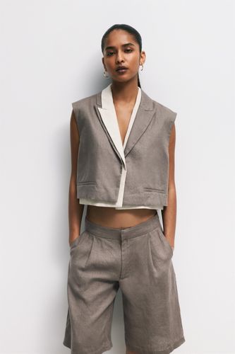 Bermuda 100 % Lin - Pull&Bear - Modalova