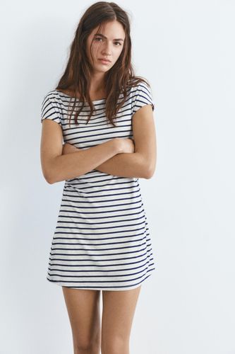 Robe Courte Rayée Multiposition - Pull&Bear - Modalova