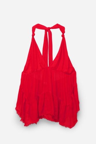 Top À Panneaux Col Noué - Pull&Bear - Modalova
