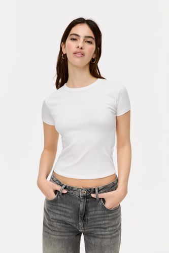 T-Shirt Basique Moulant - Pull&Bear - Modalova