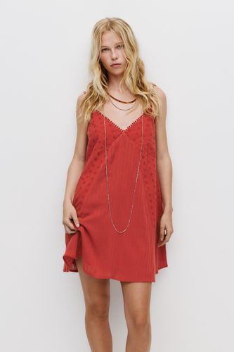 Robe Courte Patchwork Broderies - Pull&Bear - Modalova