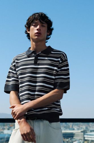 Polo Maille Rayures Stwd - Pull&Bear - Modalova