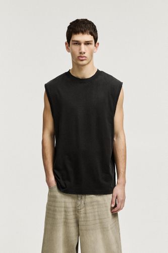 T-Shirt Délavé À Emmanchures Américaines - Pull&Bear - Modalova