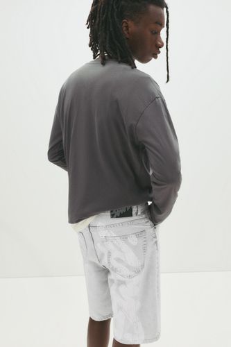 Bermuda En Jean Stwd Effet Peinture - Pull&Bear - Modalova