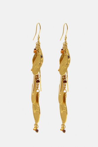 Longues Boucles D'oreilles Pétales Perles - Pull&Bear - Modalova