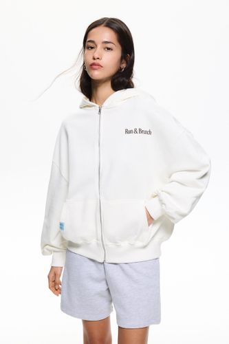 Sweat À Capuche Run & Brunch - Pull&Bear - Modalova