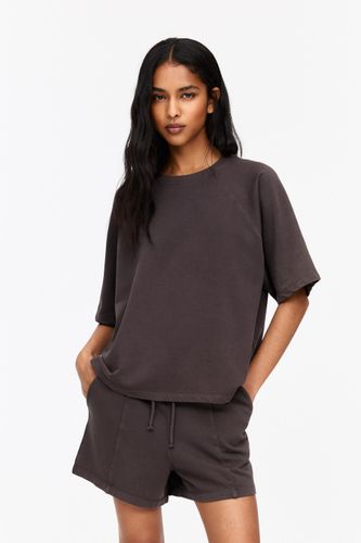 Short De Survêtement Nervuré - Pull&Bear - Modalova