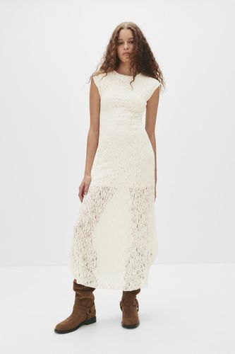 Robe Midi En Dentelle - Pull&Bear - Modalova