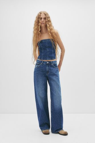 Jean Baggy Droit Brillant - Pull&Bear - Modalova