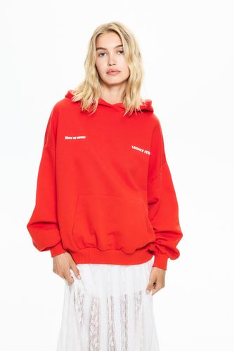 Sweat À Capuche Rouge - Pull&Bear - Modalova