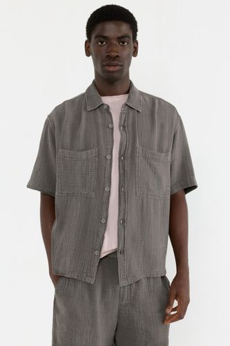 Chemise Manches Courtes Gaze - Pull&Bear - Modalova