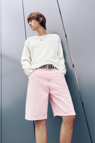 Bermuda En Jean Baggy - Pull&Bear - Modalova