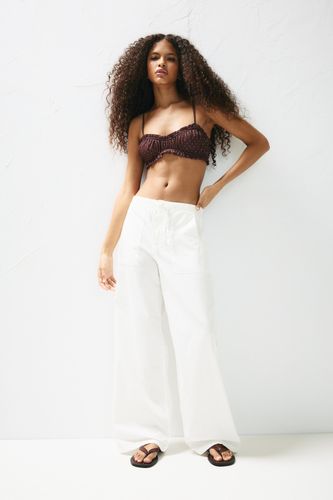 Pantalon Baggy En Popeline - Pull&Bear - Modalova