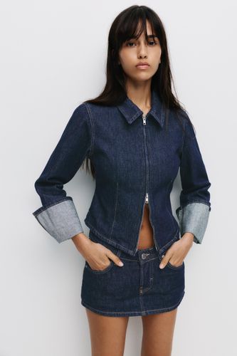 Mini Jupe Culotte En Jean - Pull&Bear - Modalova