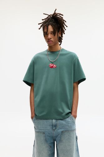 T-Shirt Stwd Broderie Tomate - Pull&Bear - Modalova